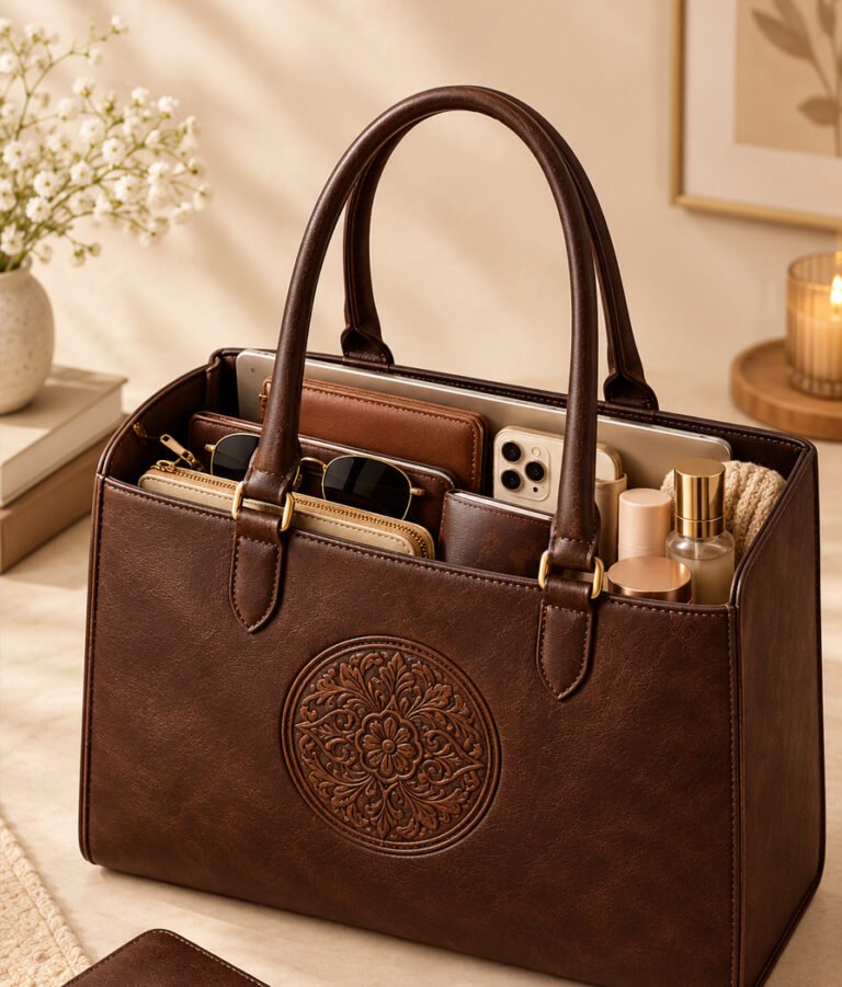 Solid Oversized Tote Bag for Women, Spacious Shoulder Handbag